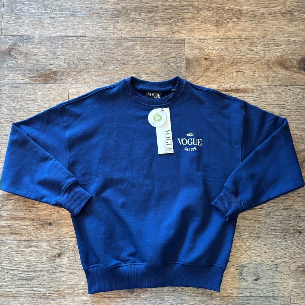 Vogue Blue Crewneck Sweater